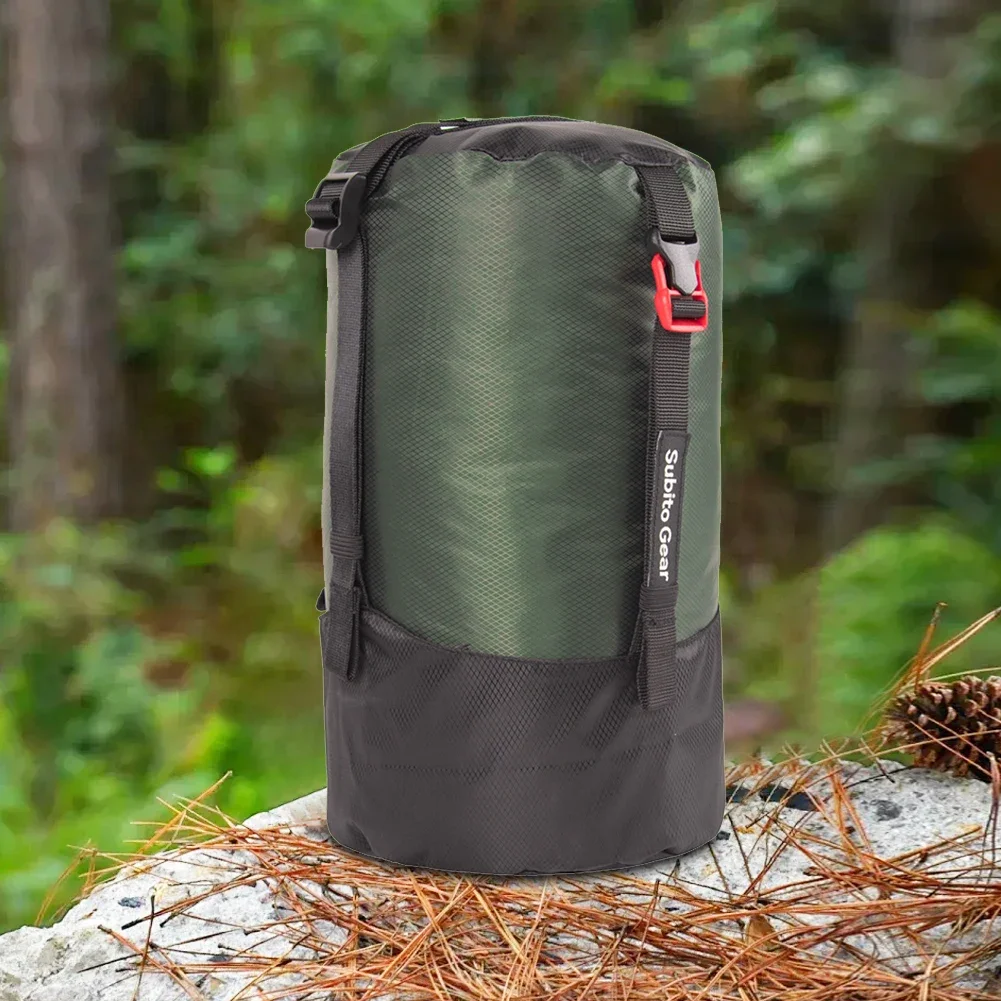 Outdoor Sleeping Bag Stuff Sack Waterproof Sleeping Bag Compression Storage Bag Large Capacity Space Saving for Camping Hiking